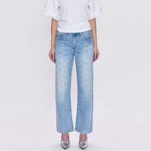 Pistola Lexi Stud straight leg Jeans size 26 NWT